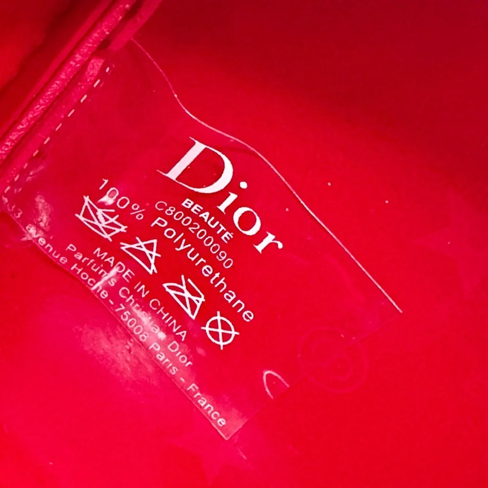 DIOR Red Womens Beauty Cosmetic Pouch - Picture 7 of 7